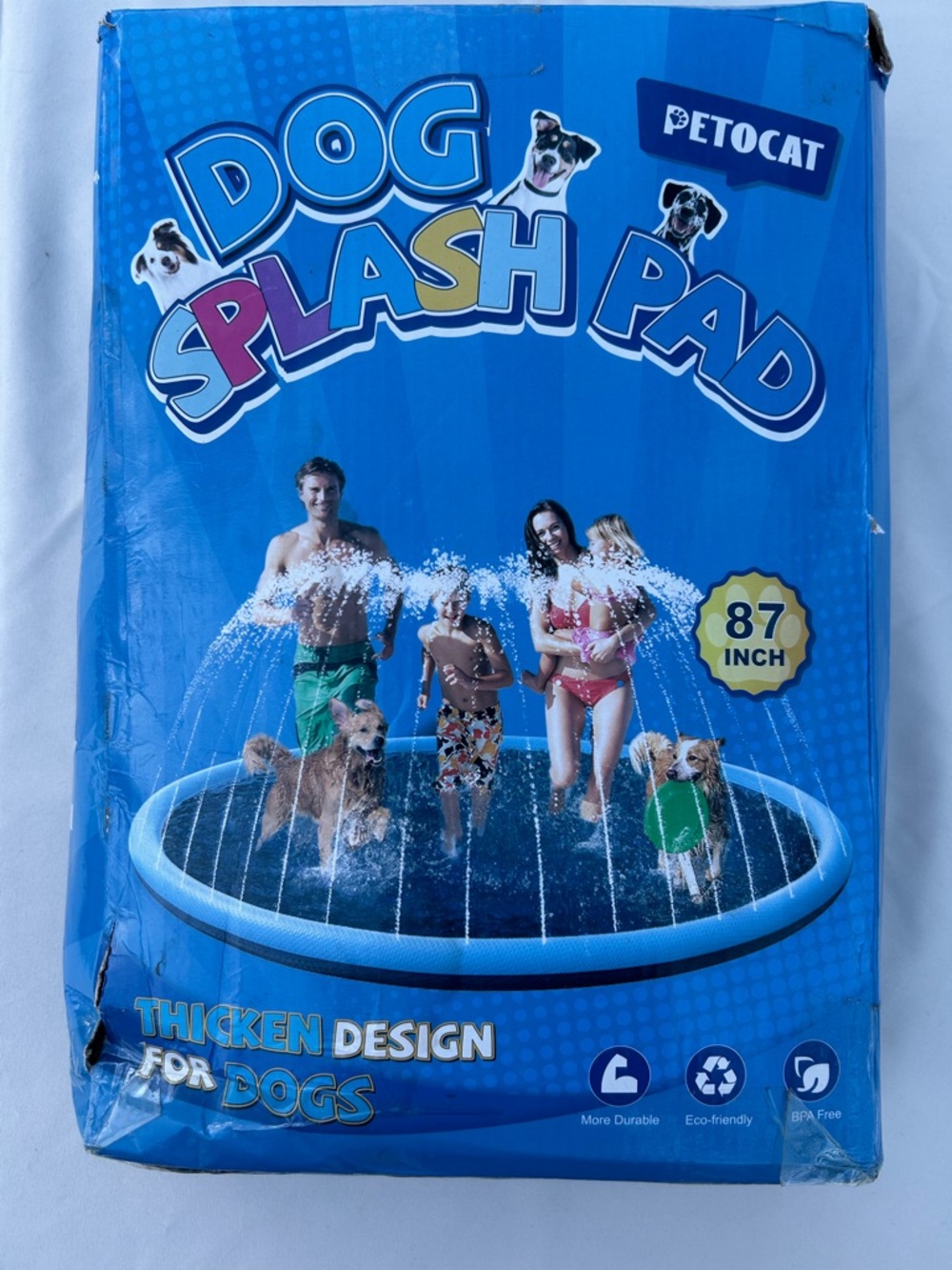 Dog Splash Pad - Blue